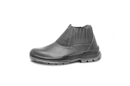 BOTA DE COURO C/ ELASTICO BID. S/BICO