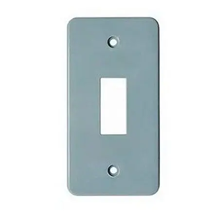PLACA 1 TECLA PARA CONDULETE 1 POLEGADA CINZA