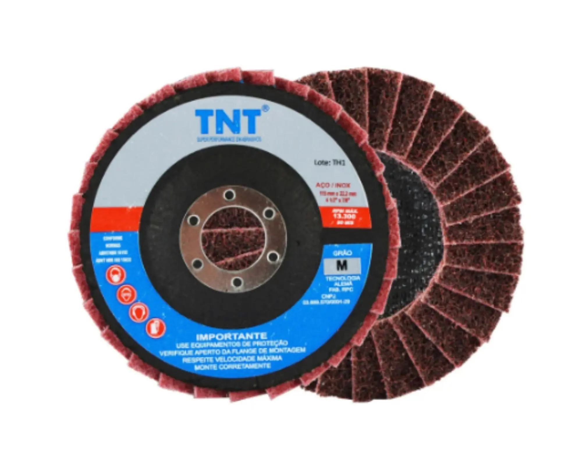 DISCO FLAP MANTA ABRASIVA GRAO 120