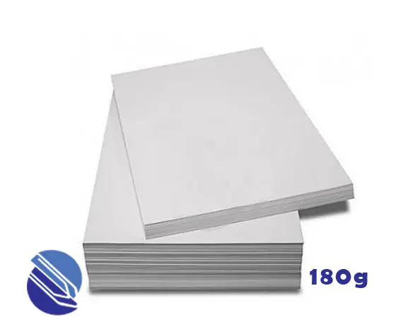 PAPEL COUCHE A4 BRANCO FOSCO 180G PAR