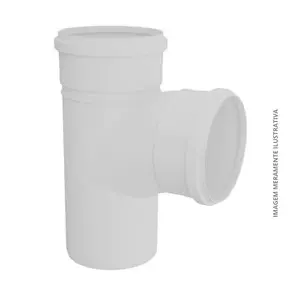 TE DE PVC SERIE REFORÇADA 75 MM