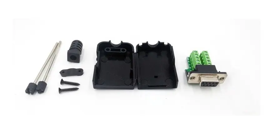 CONECTOR DB9 FEMEA COM BORNE