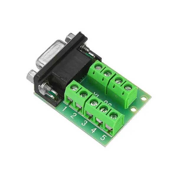 CONECTOR DB9 MACHO COM BORNE