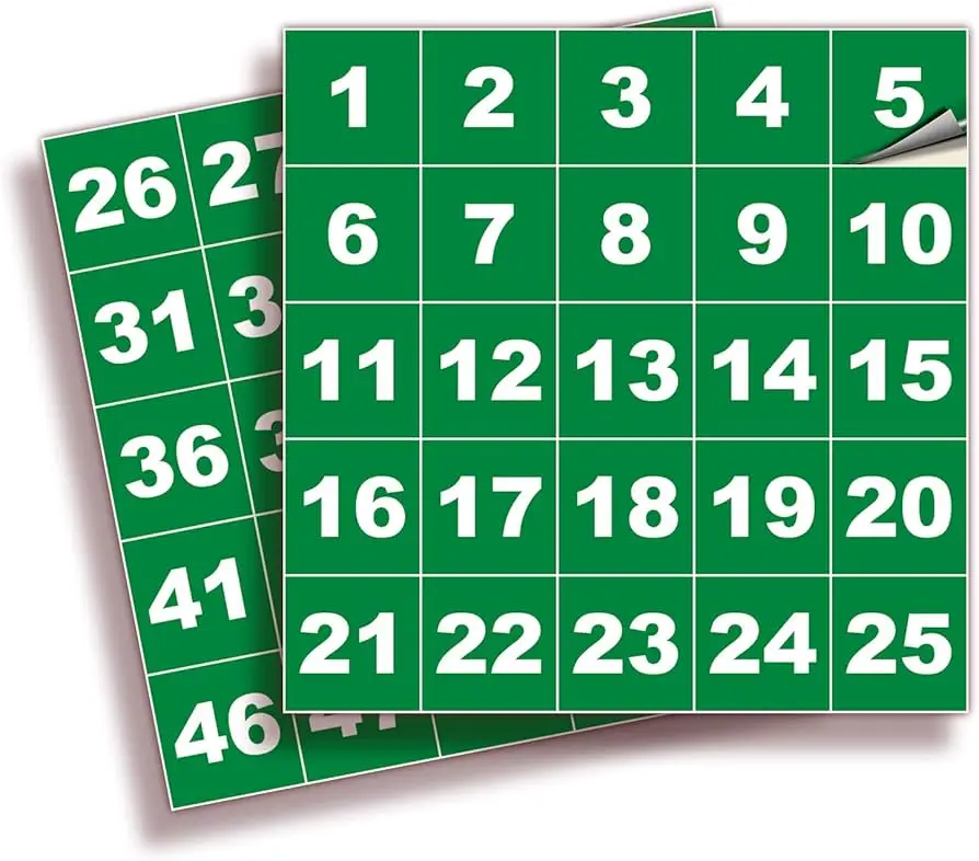 ADESIVOS AUTOCOLANTE DE NUMERAIS N° 3
