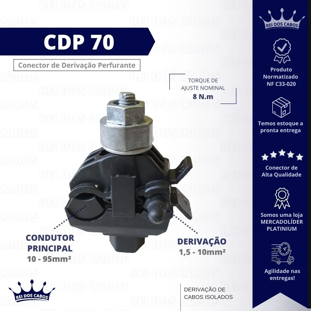 CONECTOR DERIVAÇAO PERFURANTE CDP70