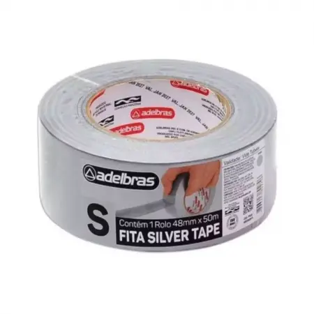 FITA ADESIVA 48MMX50M MULTIUSO  CINZA