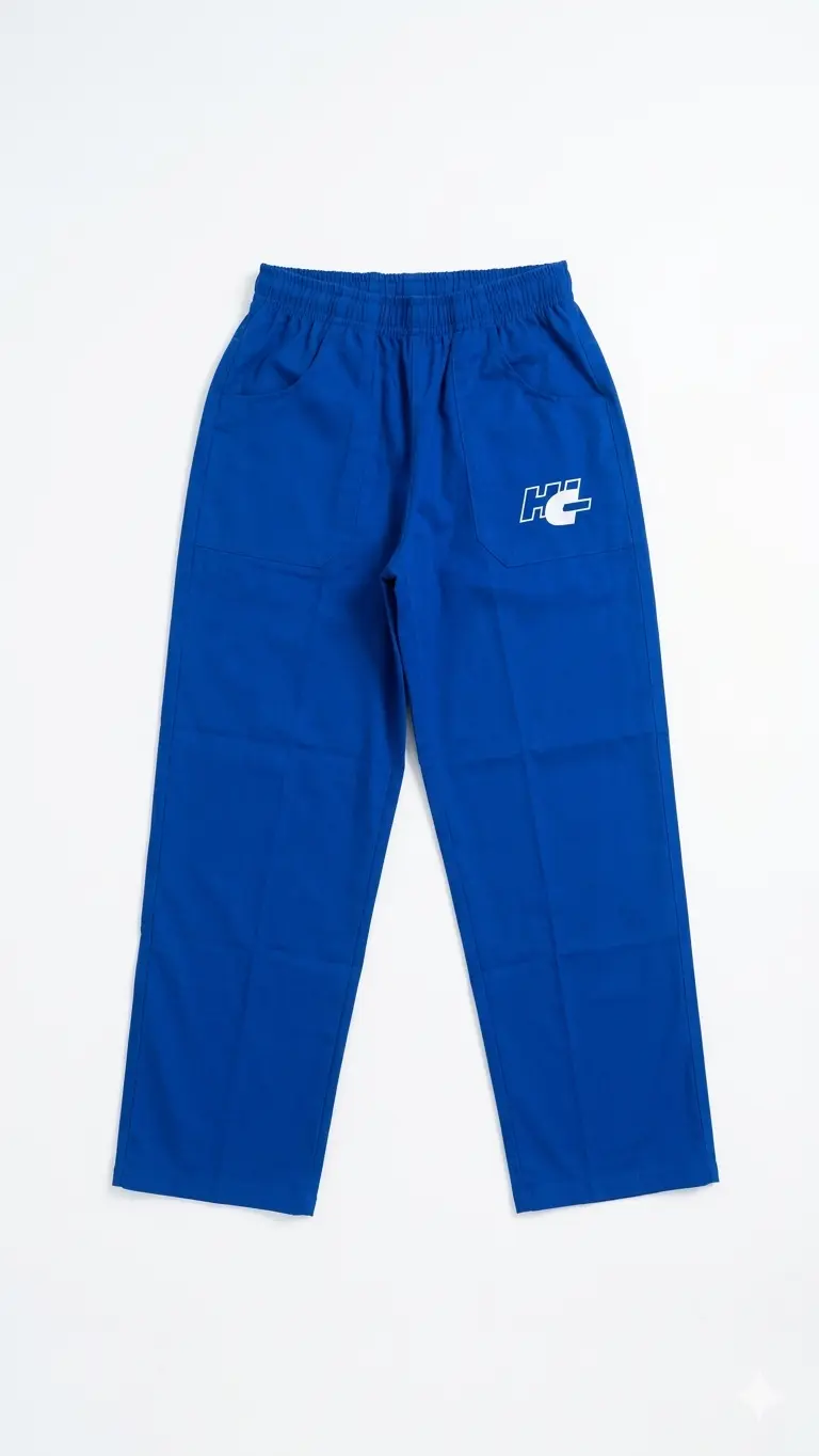 CALÇA TECIDO BRIM AZUL ROYAL EXG