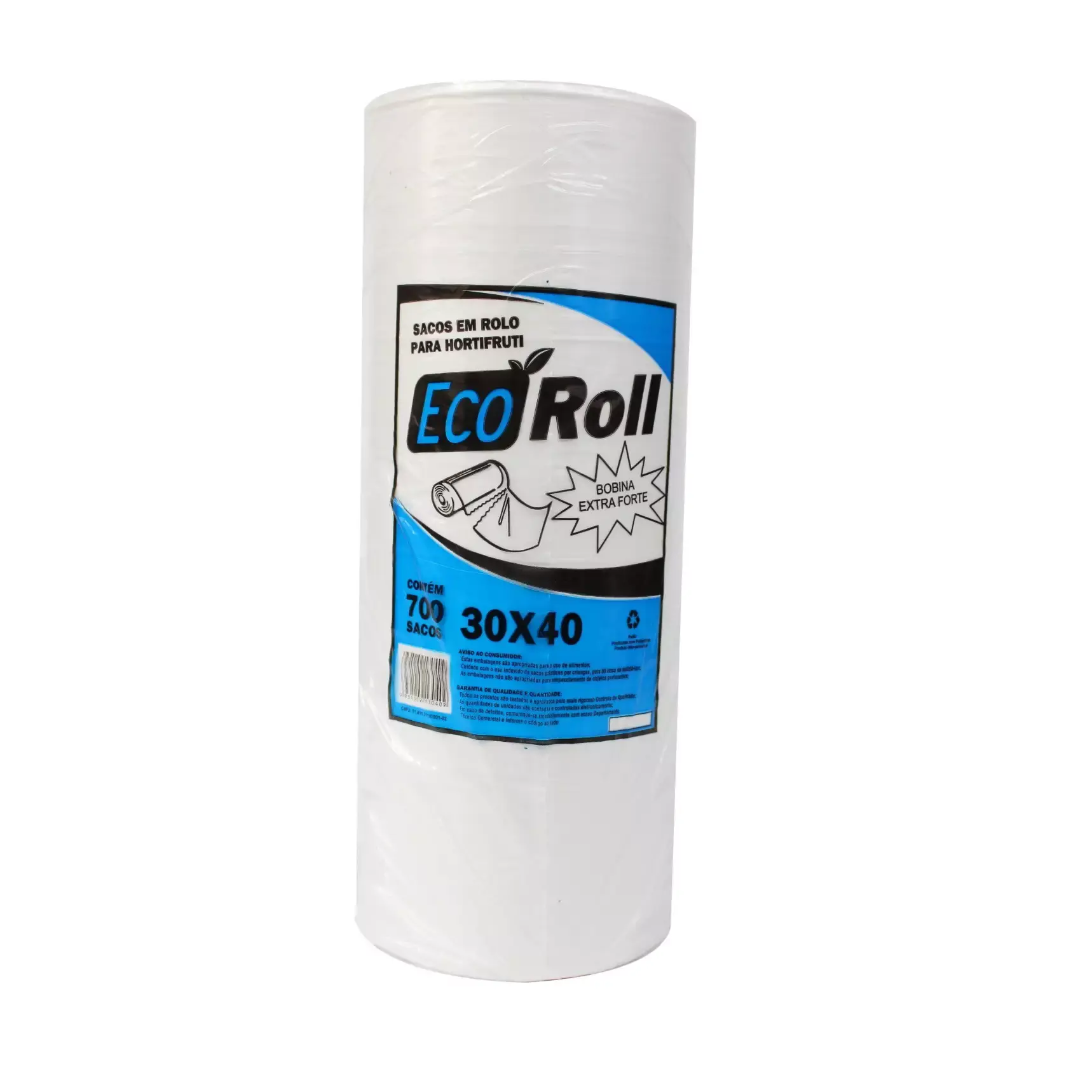 BOBINA PICOTADA 30X40, SACO PLASTICO