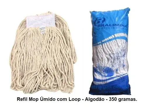 REFIL MOP AGUA LOOP 85% ALGODAO 15% F