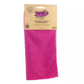 PANO DE MICROFIBRA 30X30CM, ROSA, USO