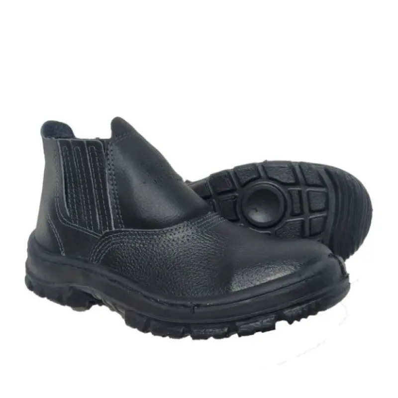 BOTA DE COURO C/ ELASTICO BID. S/BICO