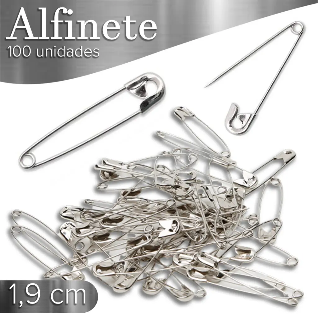 ALFINETE DE SEGURANÇA Nº 000 PRATA C/