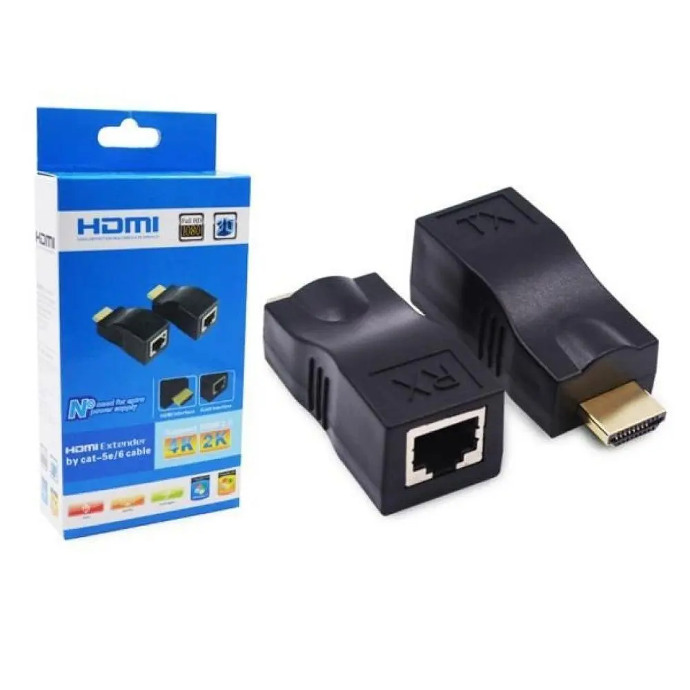 EXTENSOR HDMI 30MTS REDE CAT5-CAT6