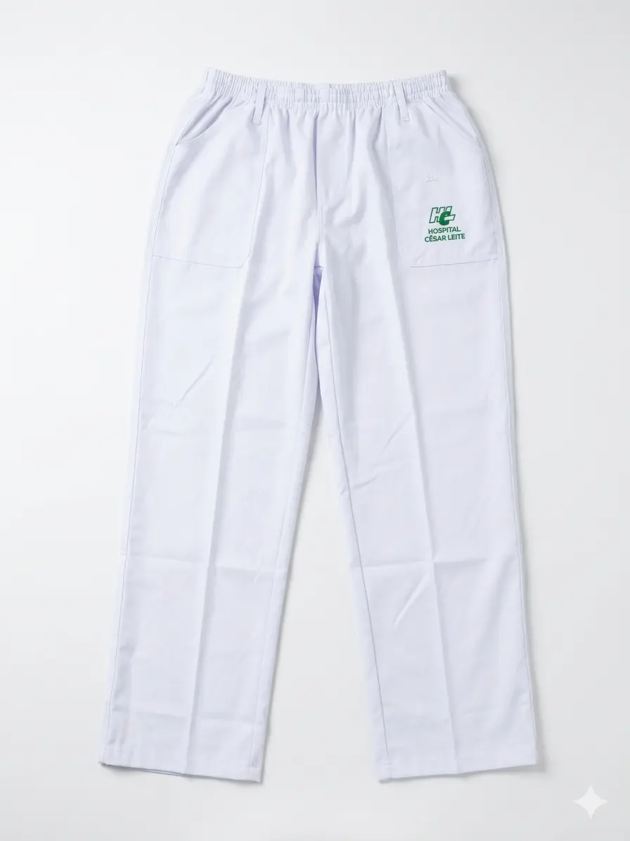 CALÇA TECIDO TERBIM BRANCO M UNISEX