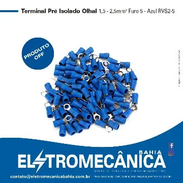 TERMINAL PRE-ISOLADO ELETRICO OLHAL 5
