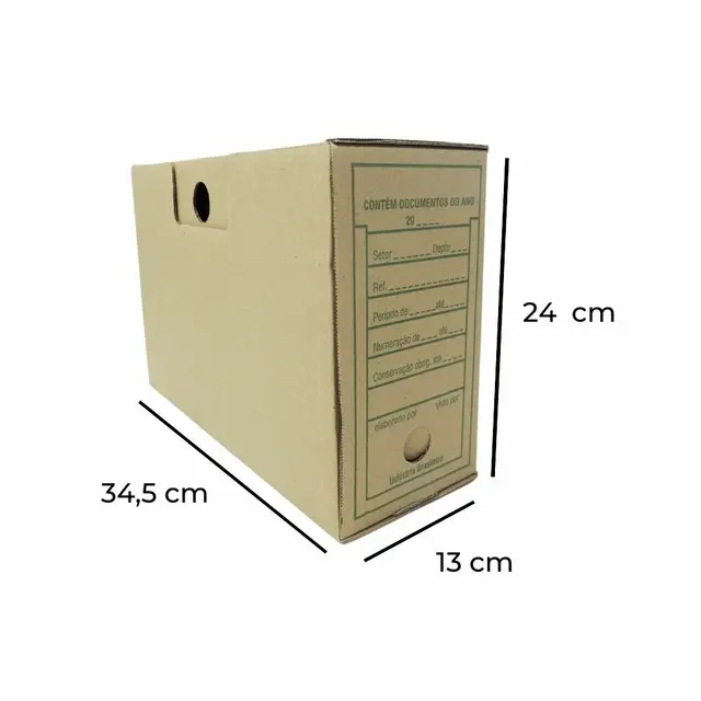 CAIXA ARQUIVO PLASTICO RESIST. MED. EXT. 27,4X43,0X27,1CM